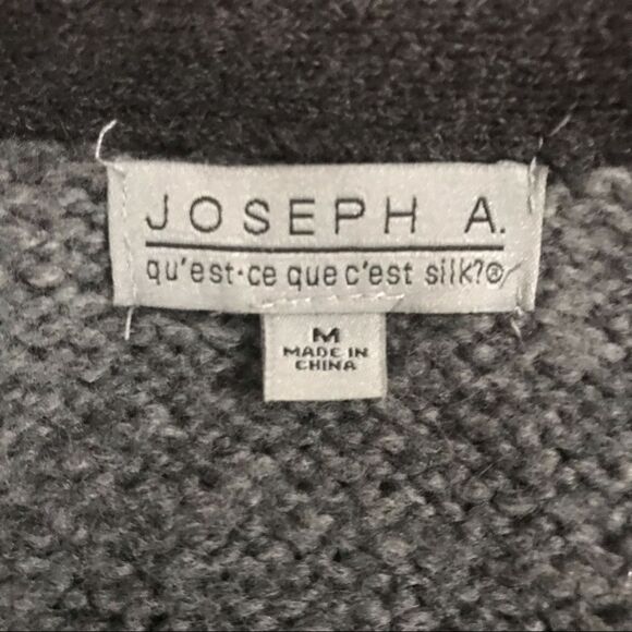 Joseph A Gray Ombré Stripe Long Line Cardigan Sz M - Picture 7 of 11